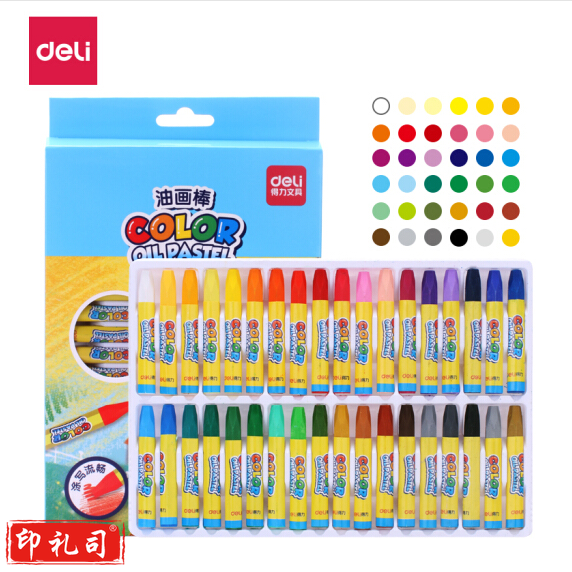 得力(deli) 36色 6964 儿童六角蜡笔 笔绘画笔