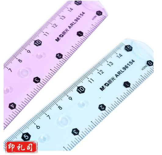 晨光 15CM ARL96154学生办公软型直尺仪尺颜色随机 