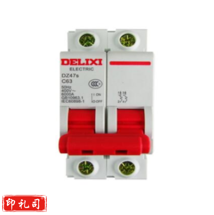 德力西 DZ47S 2P C型 63A 断路器空气开关 