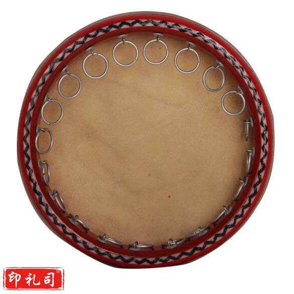 疆民族乐器维吾尔族 实木高档牛皮手鼓 直径40CM
