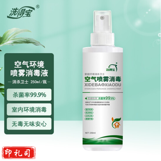 洗得宝 空气消毒液房间儿童玩具宠物杀菌消毒喷雾家用免洗手 250ml 