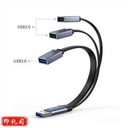 毕亚兹（BIAZE） HUB30 USB分线器 高速3.0接口转换器 3口USB扩展坞 转接头 HUB集线器 USB延长线 笔记本 台式机
