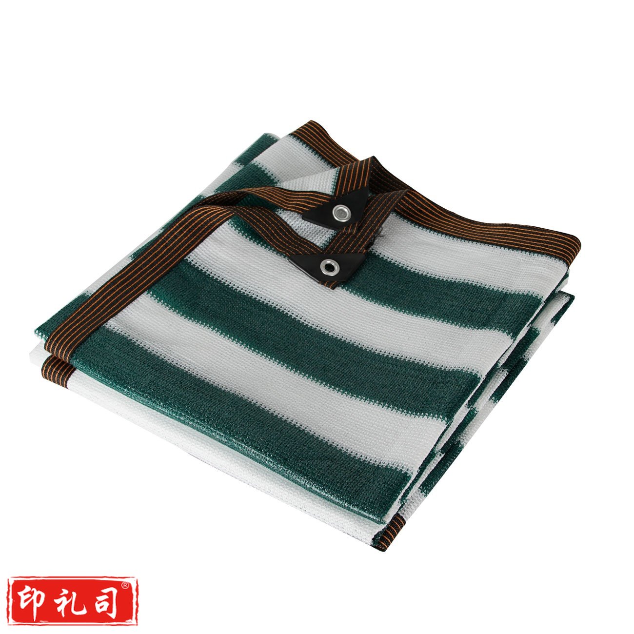 条纹遮阳网 防晒网 18针 3*3米