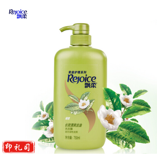 飘柔 Rejoice 长效清爽去油洗发露 750ml/瓶 12瓶/箱 （绿茶)