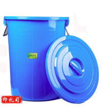 TB-120 特大水桶塑料垃圾桶加厚圆形大垃圾桶120升大号垃圾桶蓝