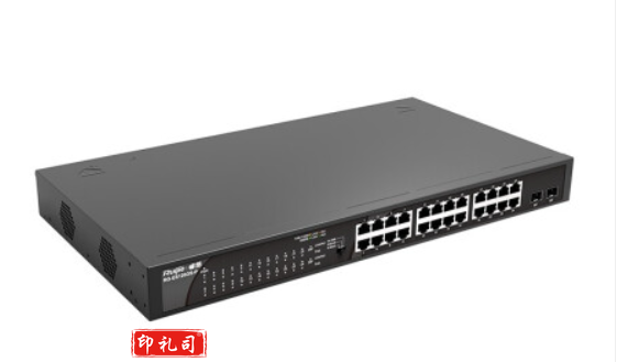 锐捷（Ruijie） 24口千兆非网管POE供电RG-ES126GS-P 企业级监控安防交换机 黑色 