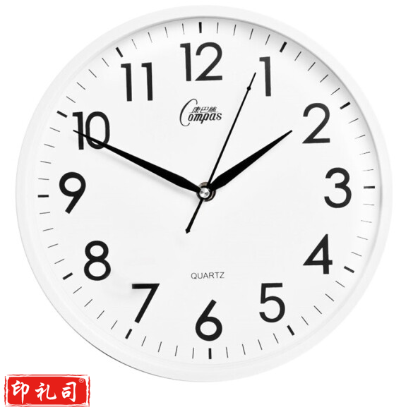 康巴丝 挂钟 钟表c2855白色（直径26cm）