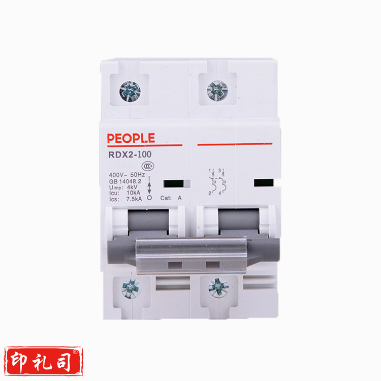 人民电器 断路器 RDX2-100（80A／2P）大功率 断路器 