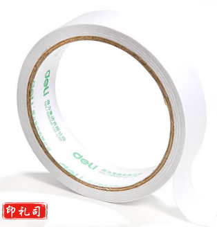 得力 30407 棉纸双面胶带 24mmｘ10y袋装 1卷/袋 （单位：袋） 白