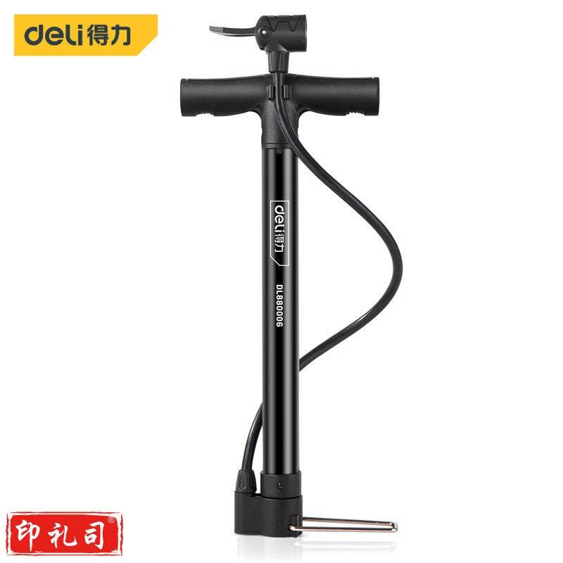 得力（deli） DL880006 打气筒自行车山地车高压电动车摩托车汽车家用篮球足球充气筒