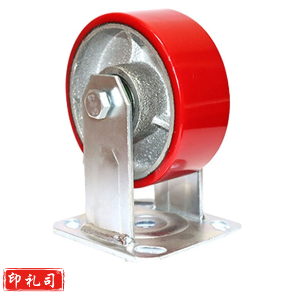 6寸 兰聚氨酯PU定向轮 