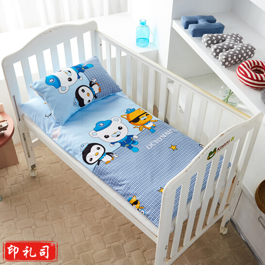 幼儿园床垫套 宝宝午睡床垫罩 纯棉床褥保护套 (颜色花色随机)尺寸140*60cm