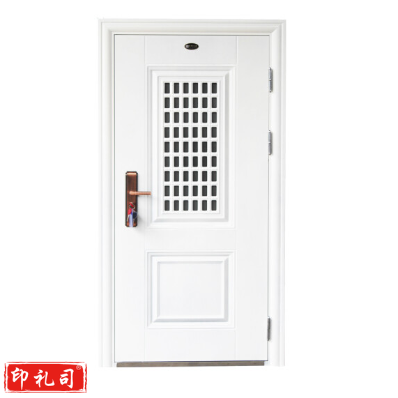 防盗门白色通风门