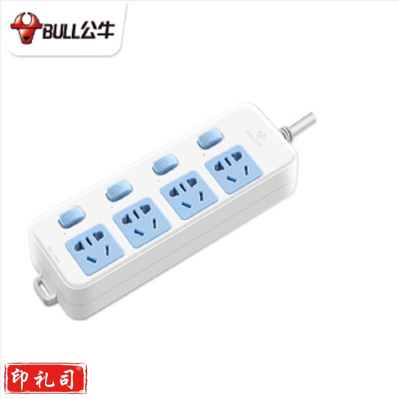 公牛 插座 4位分控 5米 GN-315