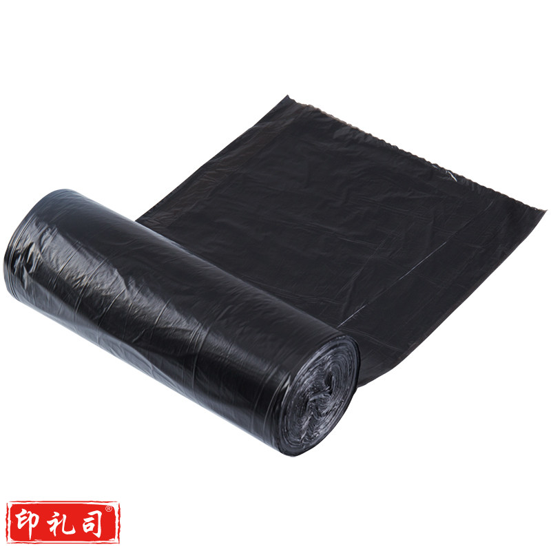得力平底垃圾袋 45*50cm 黑色(30只/卷)(5卷/包)9588 