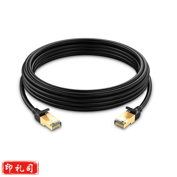 绿联 1米11268 黑色 七类屏蔽网线 Cat7 11268 1米