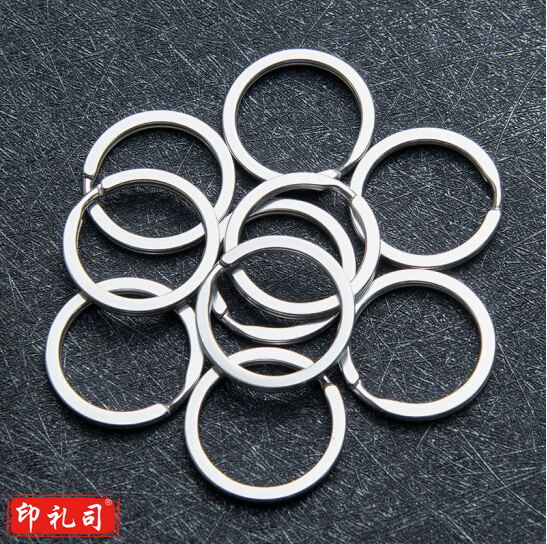 30mm不锈钢钥匙圈环 钥匙平环 汽车钥匙扣 100个/袋 