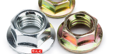 法兰螺母带垫锁紧螺母防滑螺帽六角法兰面螺母m12 