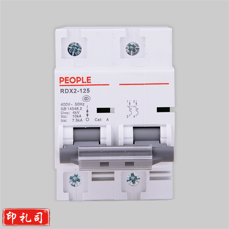 人民电器 断路器 2P RDX2 2P/125A 大功率断路器 