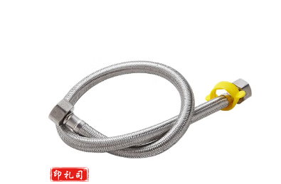 304不锈钢编织4分软管1米长 龙头金属软管马桶连接水管 不锈钢编织进水软管 一根 