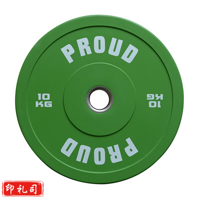 彩色全胶杠铃片 10KG 