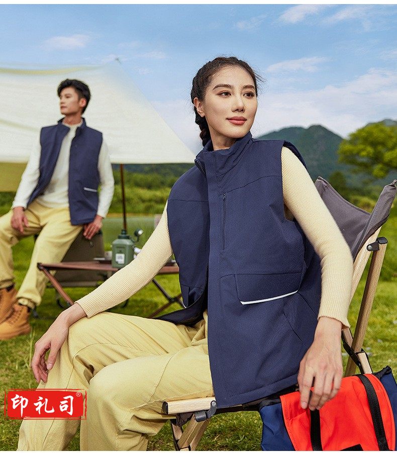 羽绒棉马甲 冬季加厚志愿者马甲 棉马甲 户外公益马甲