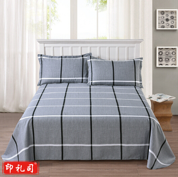 全棉床单单件 单人全棉学生宿舍床单 160*230cm (花色随机)