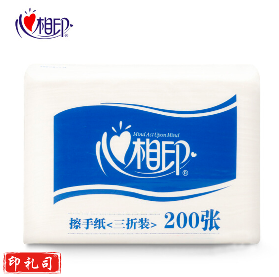 心相印商务擦手纸 CS001 225cm*215cm*1层/张 200张/包