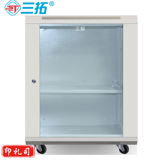 T3.6612 机柜小型网络12U弱电监控音响落地壁挂交换机小机柜0.7米墙柜