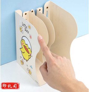创意书立可伸缩书立学生阅读用桌上书架简易收纳放书靠架折叠书立书夹书挡 粉色独角兽
