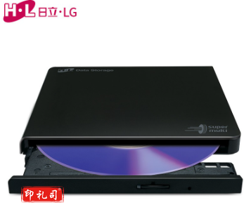 日立·LG光存储 (H·L Data Storage) USB外置刻录机/移动光驱/兼容Windows/苹果MAC系统/配正版软件/GP65NB60