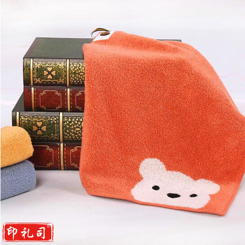 金号毛巾 S6130WH儿童毛巾 纯棉儿童小方巾3条装 30*30cm 