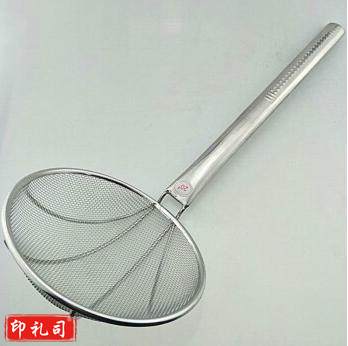 家用食堂用大漏勺 不锈钢油炒漏勺 28宽