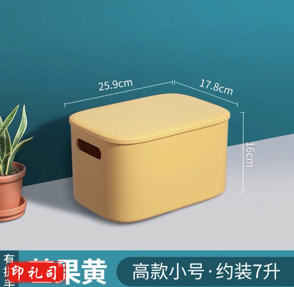 长方形塑料带盖盒子25.9cm*16cm*17.8cm