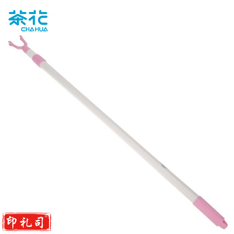 茶花晾衣杆叉晾衣撑衣杆伸缩杆