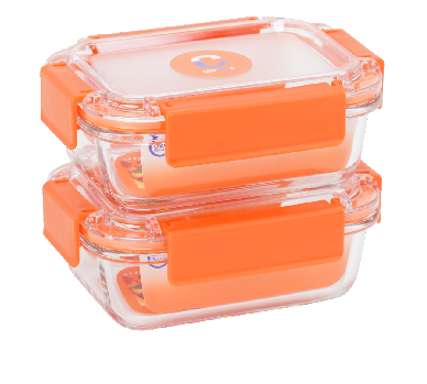 美橙保鲜盒二件套装 小号 MCTZ-901A2