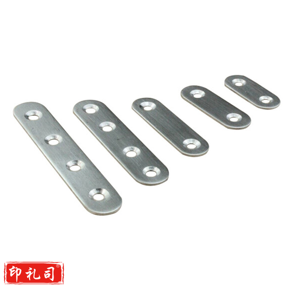 不锈钢家具连接件 一字型平角片固定码层板拖 158*20*3mm 