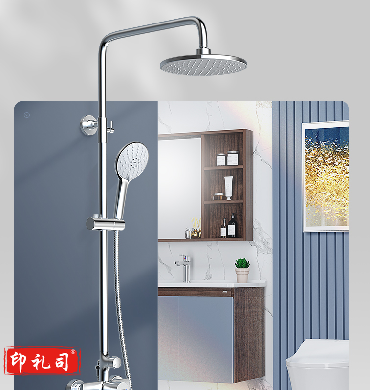 花洒喷头（手持+圆盖）套装