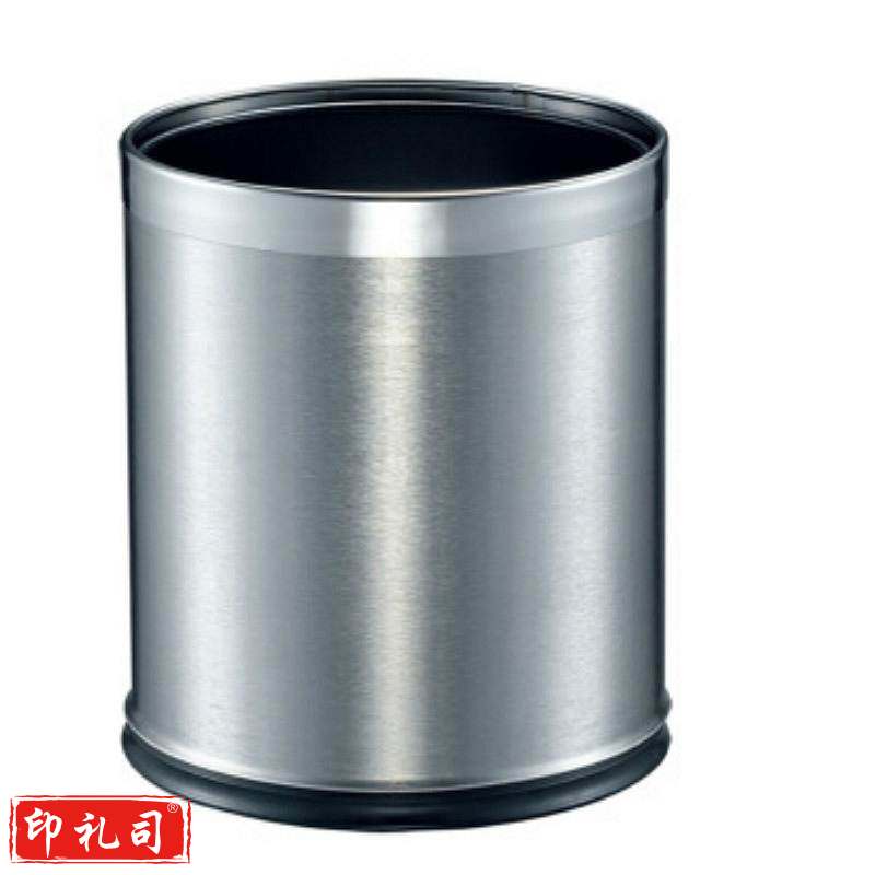 单层不锈钢垃圾桶 无盖 22.5*26.5cm 10L 