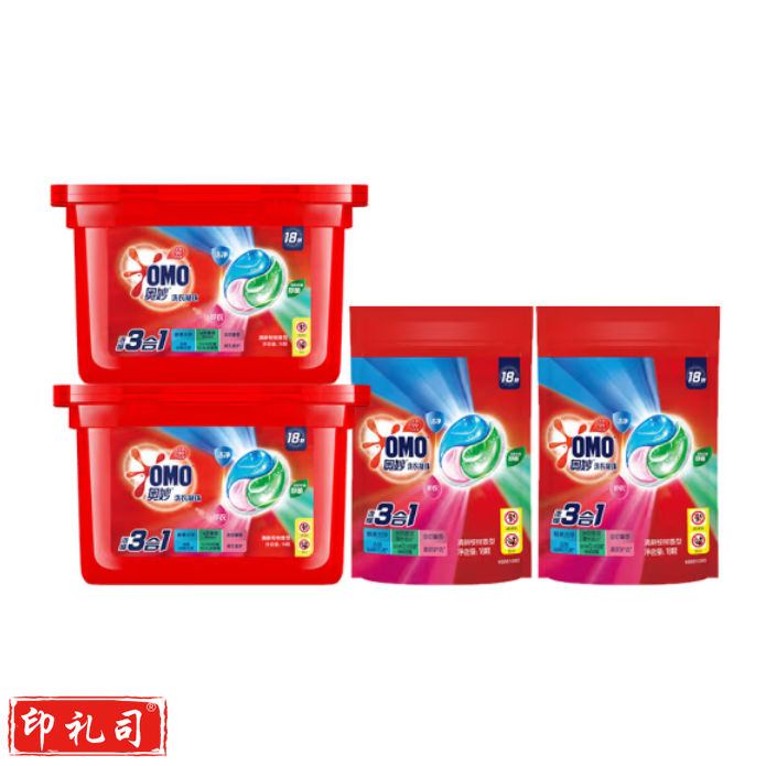 奥妙3合1洗衣凝珠 (18颗*3盒) 洗衣真三效 净味抑菌洁净 怡神薰衣草香