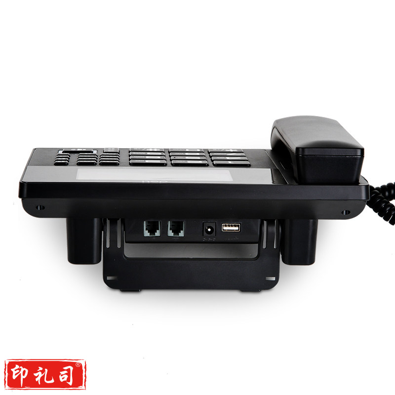 得力(deli)录音电话机 固定座机 办公家用 来电显示 4G内存卡 799 黑