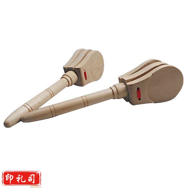 奥尔夫儿童打击乐器橡木原木响板 