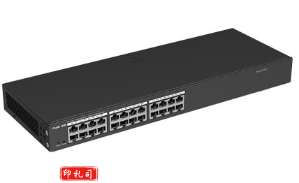 锐捷（Ruijie）24口全千兆网管交换机 RG-ES224GC 安防监控 企业级办公监控工程交换器 黑色