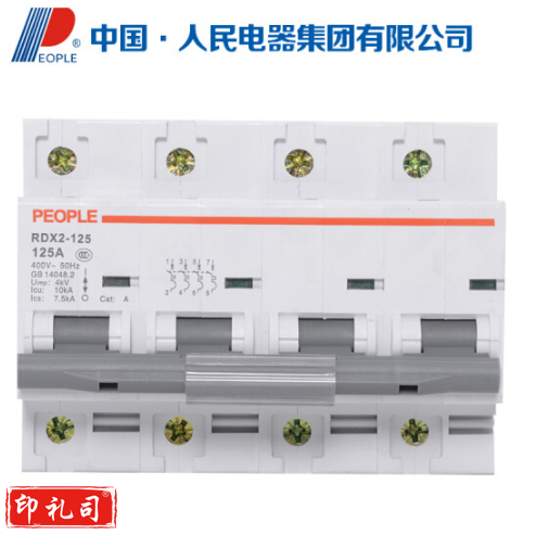 人民电器 RDX2 63A 80A 100A 125A空气开关
