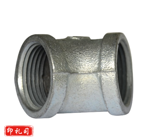内丝丝扣镀锌玛钢管件铸铁45度弯头DN80 15个/包