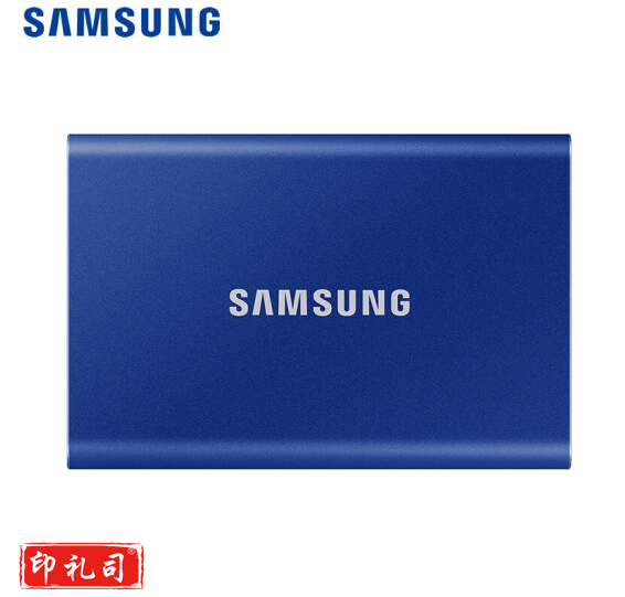 三星 2TB Type-c USB 3.2 移动固态硬盘（PSSD） T7 蓝色 NVMe传输速度1050MB/s 