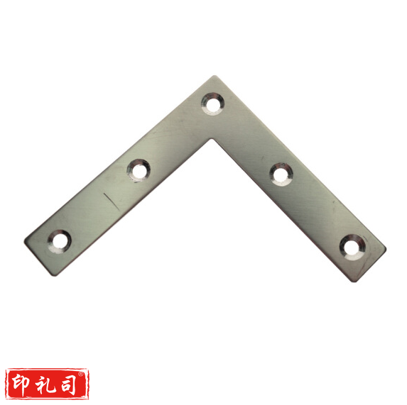 不锈钢L型角码 平角码 桌椅固定件90度 直角角铁 宽10-12mm 长10cm 90个/组