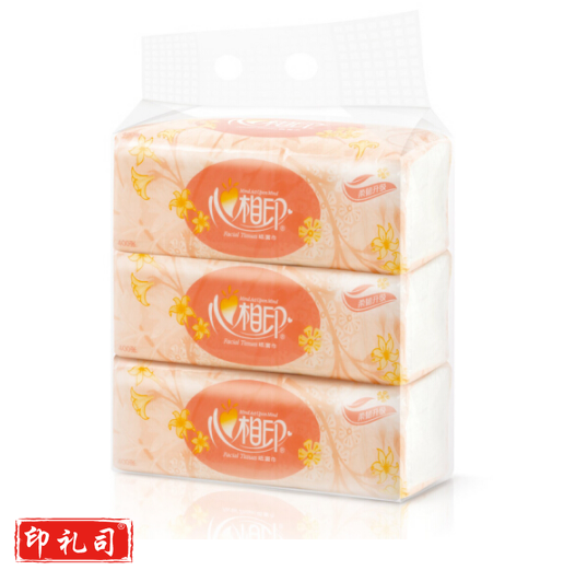 心相印 DT200 200抽双层塑包面纸 3包/提