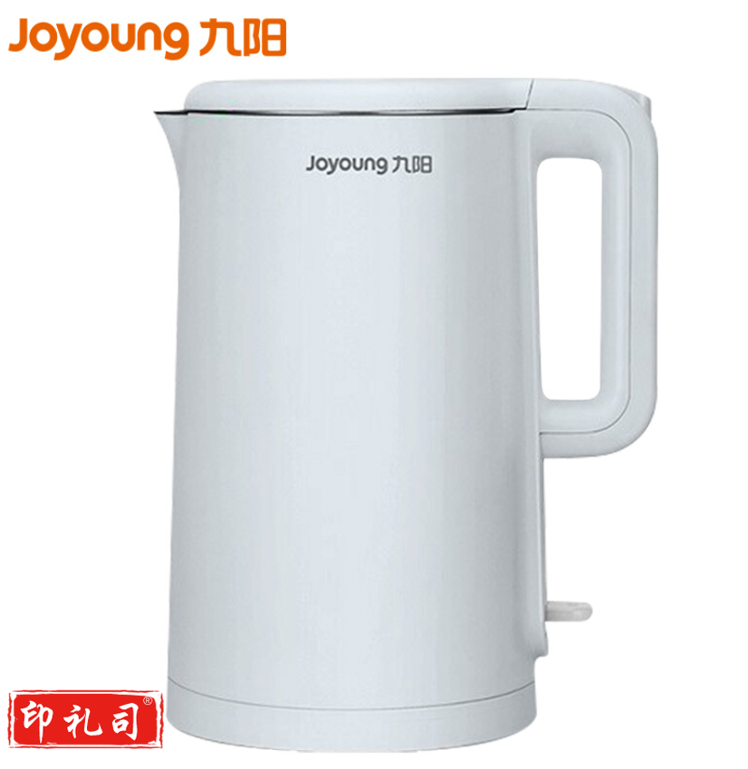 九阳（Joyoung）K17-F30 热水壶烧水壶电水壶 双层防烫304不锈钢 家用大容量电热水壶