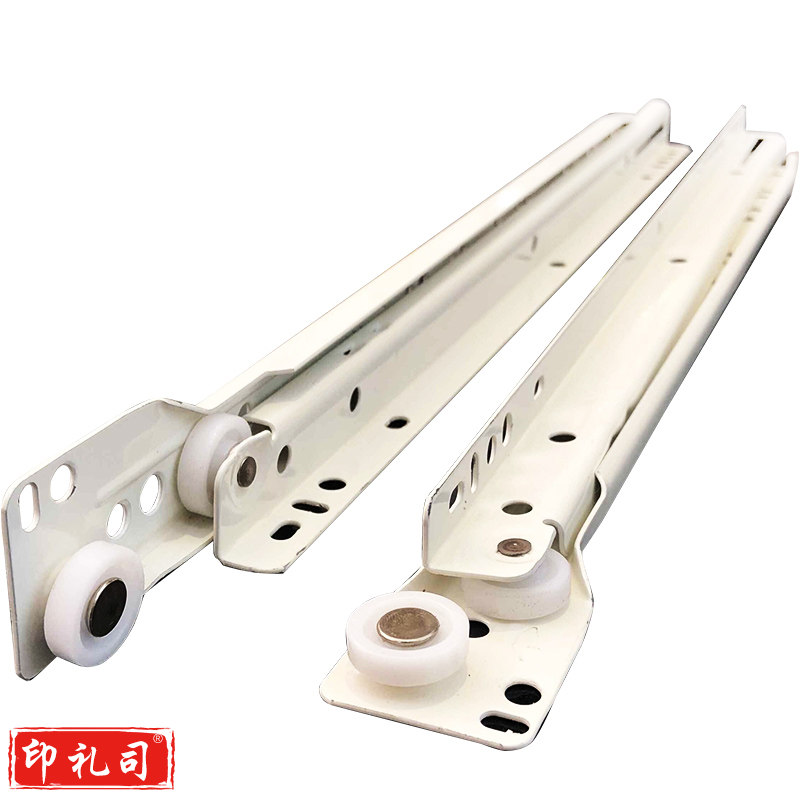 西兴(XIXING)抽屉滑轨导轨滑轨加厚电脑桌滑槽键盘滚轮滑轮 500mm